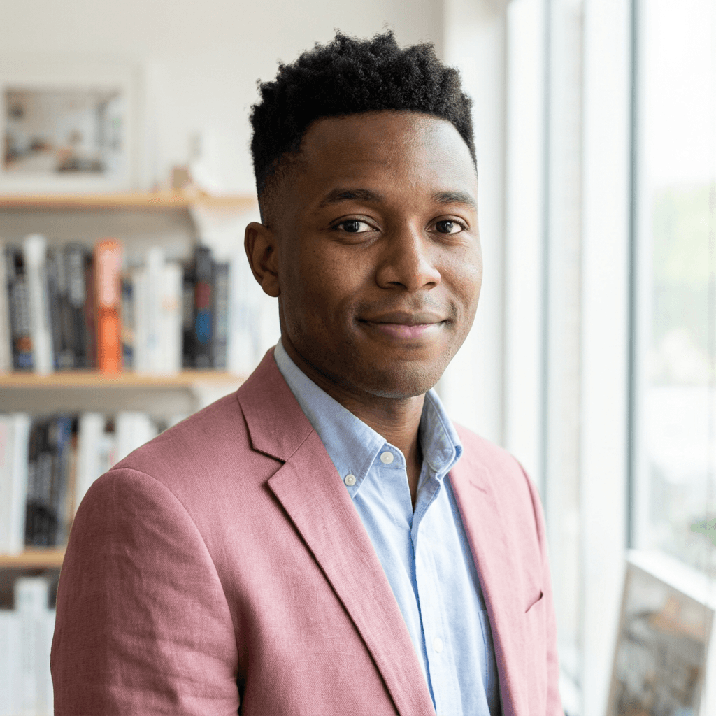 David Okafor in business suit